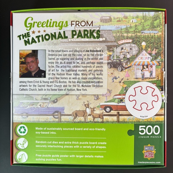 3/$20 🧩 Green National Parks 500 Piece Puzzle by Master Pieces - Picture 2 of 6